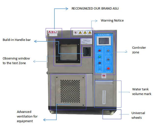 Chambre cryogénique programmable de la température et d'humidité